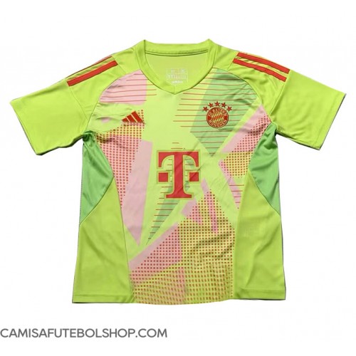 Camisa de time de futebol Bayern Munich Goleiro Replicas 1º Equipamento 2024-25 Manga Curta